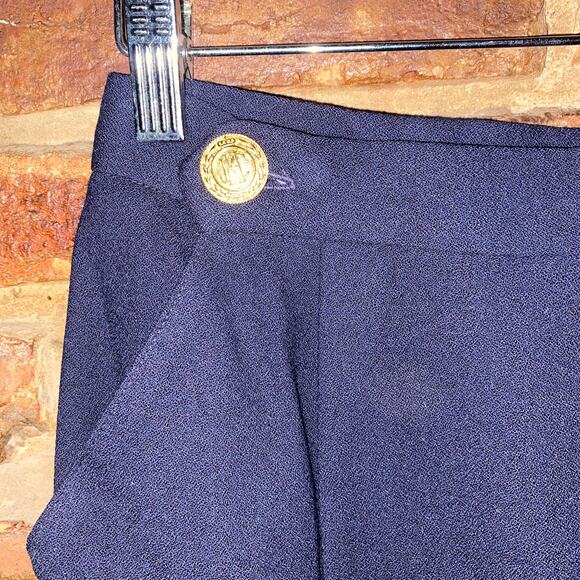 JH Collectibles Vintage Wool Navy Blue Pencil Straight Skirt Women's Size 6P - Picture 2 of 5